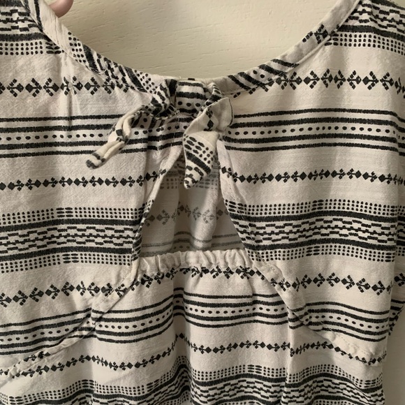 Girls black and white summer dress - Picture 3 of 6